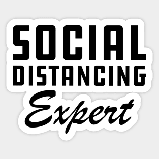 Social Distancing Expert Sticker